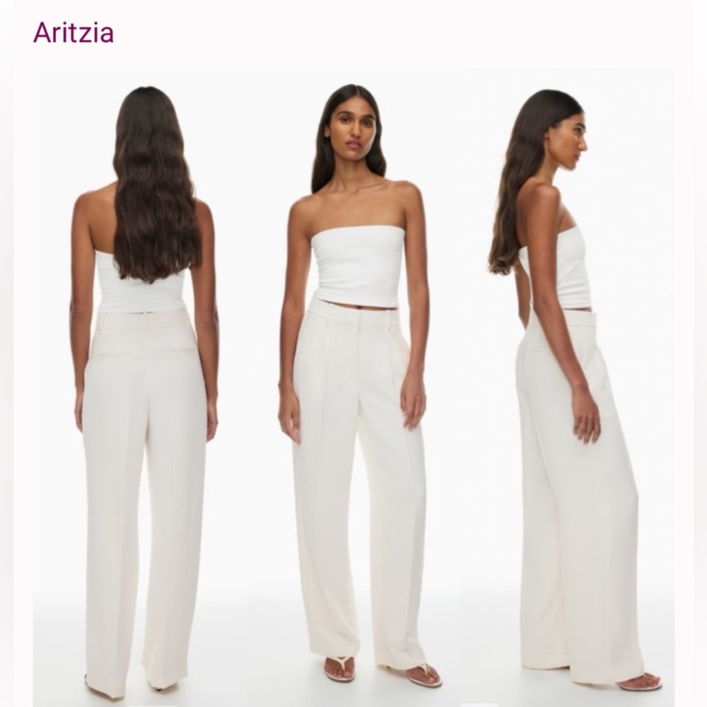 Aritzia The Effortless Pant™ White Trousers